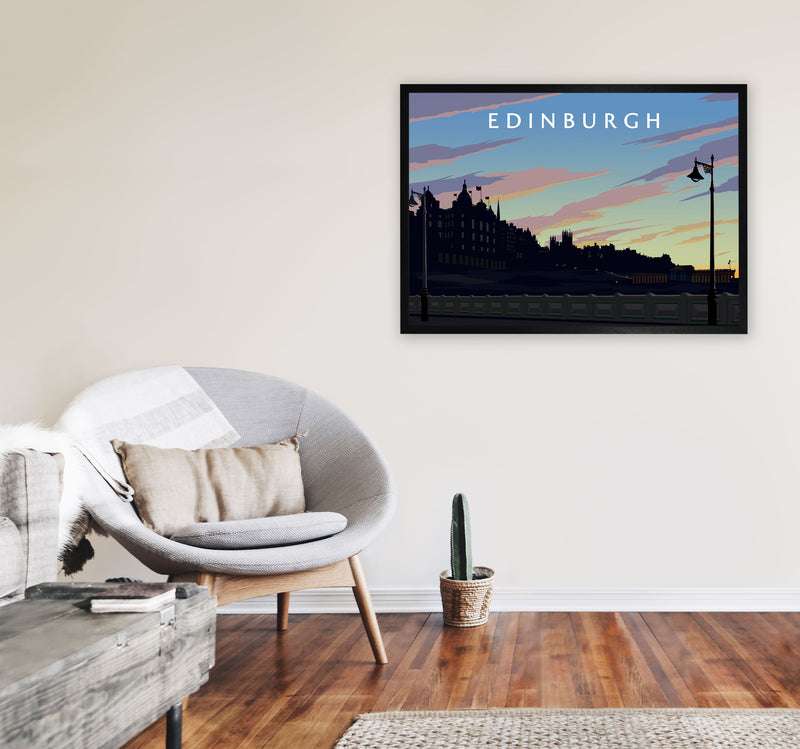 Edinburgh 2 by Richard O'Neill A1 White Frame