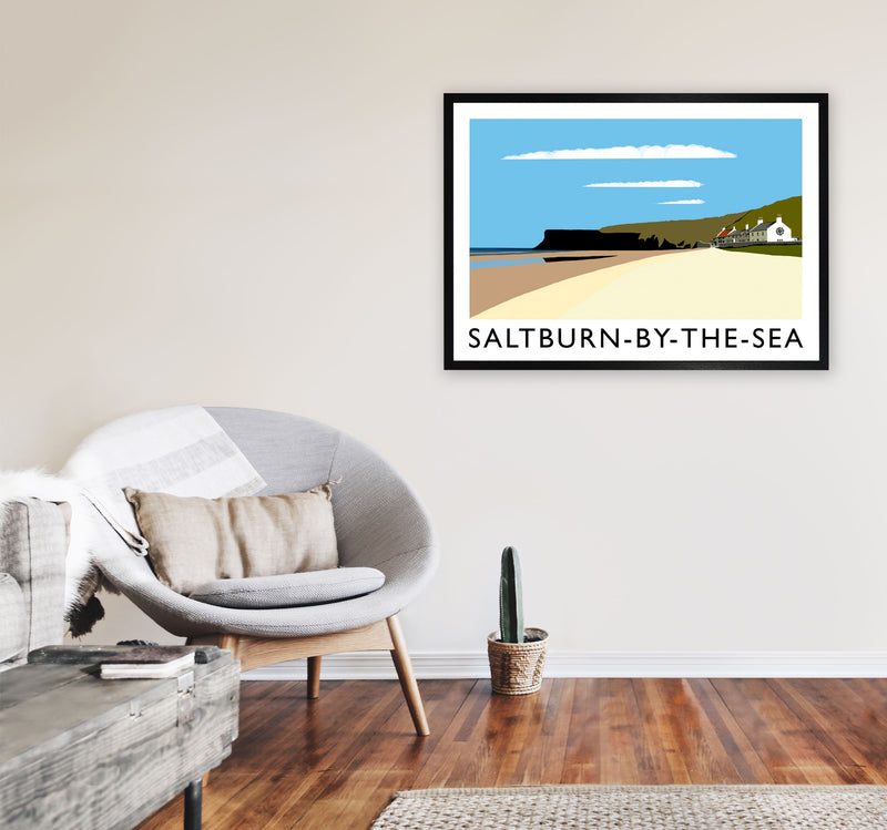 Saltburn-by-the-sea by Richard O'Neill A1 White Frame