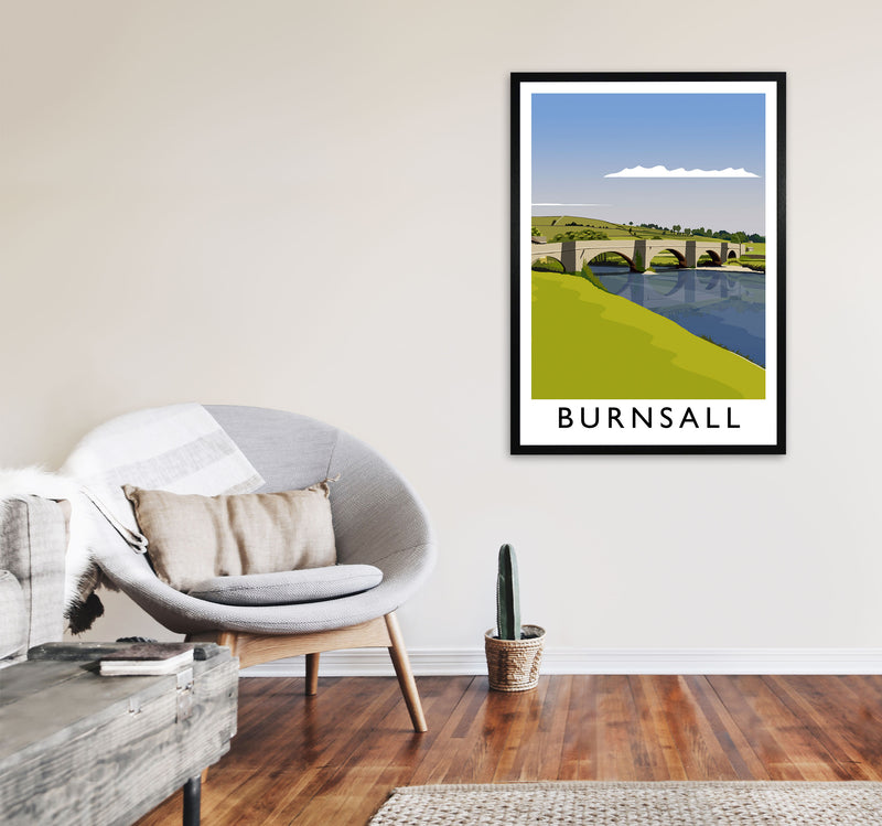 Burnsall portrait by Richard O'Neill A1 White Frame