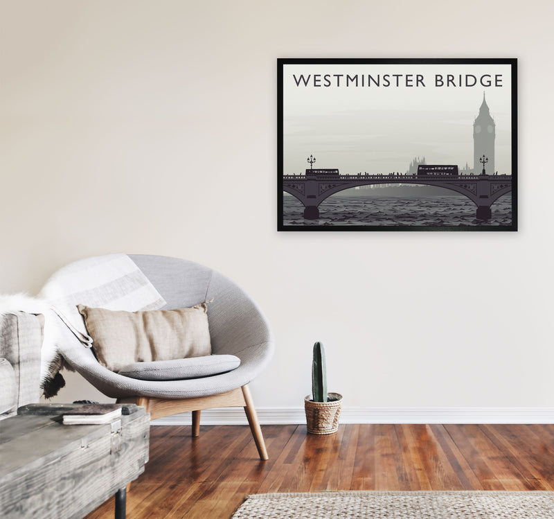 Westminster Bridge by Richard O'Neill A1 White Frame