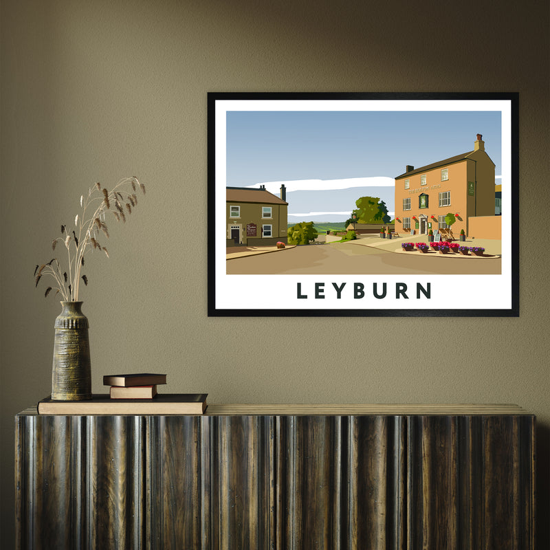 Leyburn 4 by Richard O'Neill A1 Black Frame