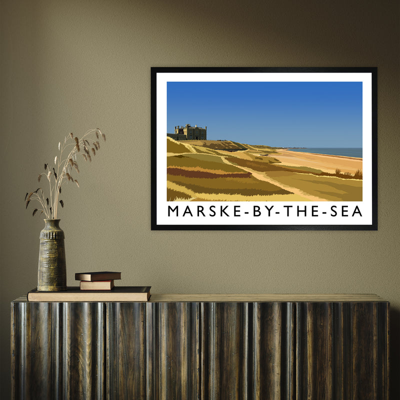 Marske-by-the-Sea 3 by Richard O'Neill A1 Black Frame