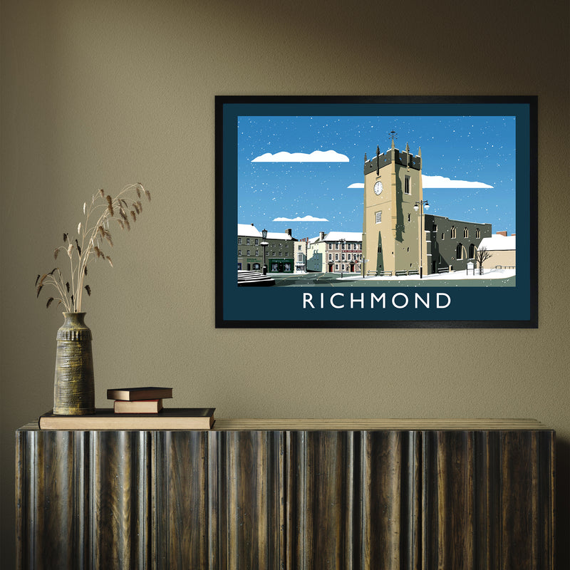 Richmond 2 (Snow) by Richard O'Neill A1 Black Frame