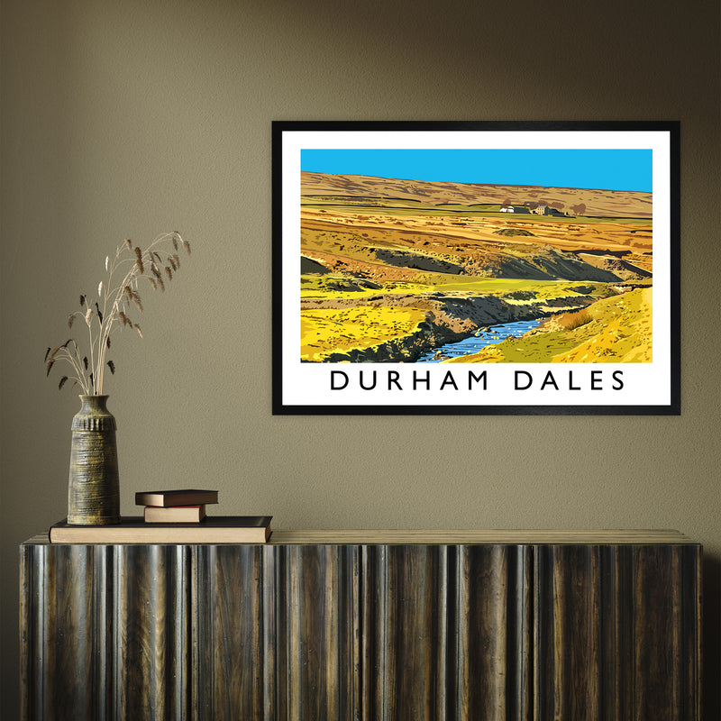 Durham Dales by Richard O'Neill A1 Black Frame