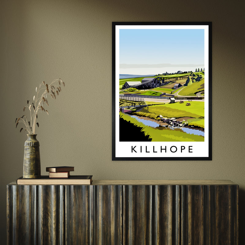 Killhope portrait by Richard O'Neill A1 Black Frame