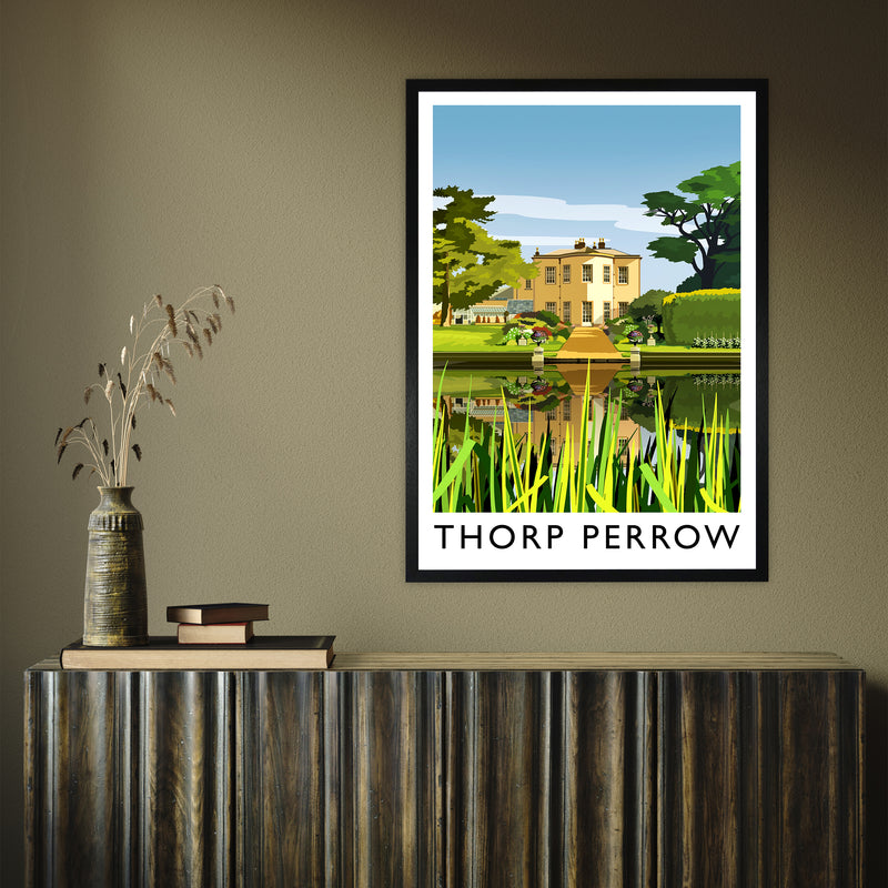 Thorp Perrow portrait by Richard O'Neill A1 Black Frame