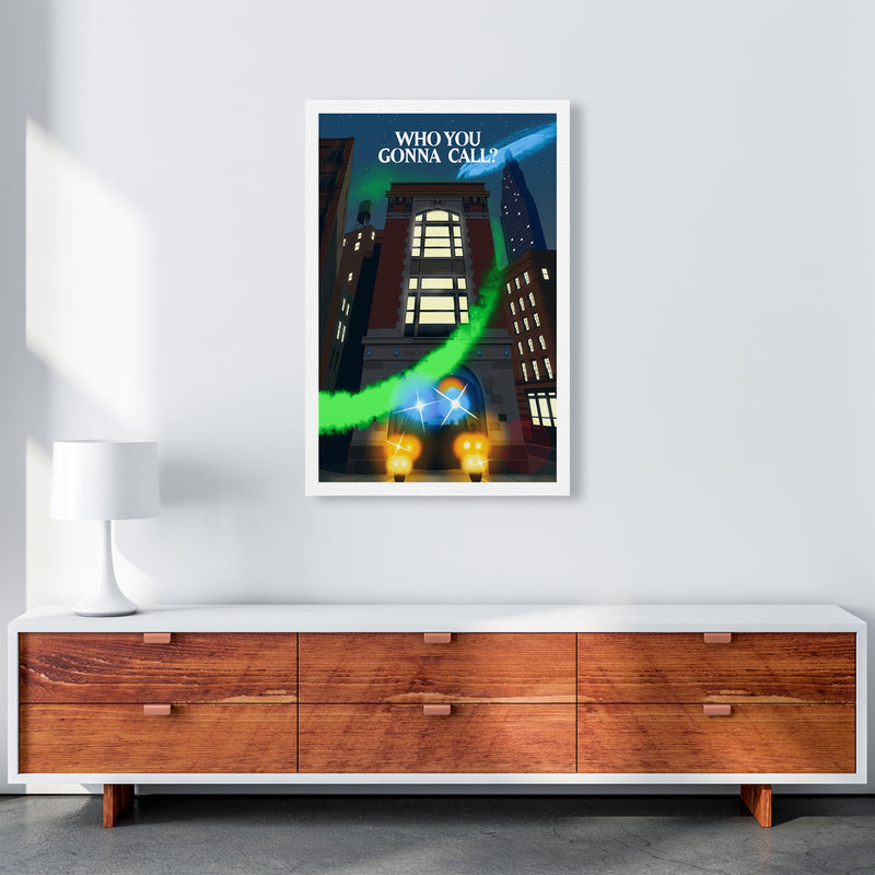 Ghostbusters Night Art Print by Richard O'Neill A1 Canvas