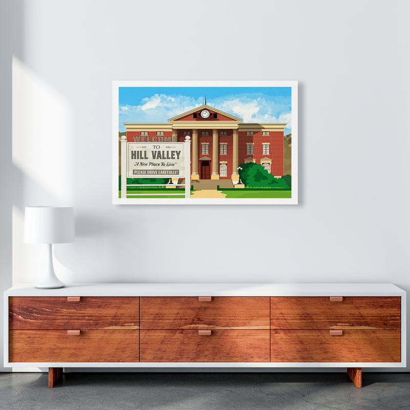 Hill Valley 1955 Revised Art Print by Richard O'Neill A1 Canvas