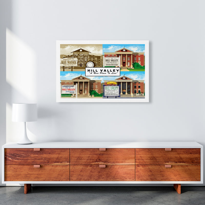 Hill Valley - A Nice Place To Live Art Print by Richard O'Neill A1 Canvas