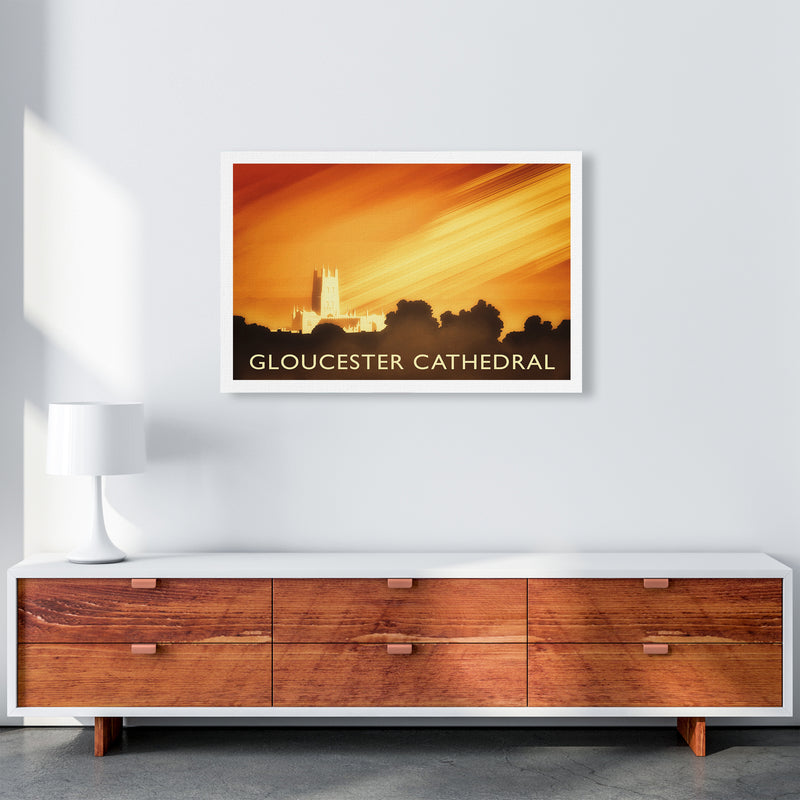 Gloucester Cathedral Travel Art Print by Richard O'Neill A1 Canvas