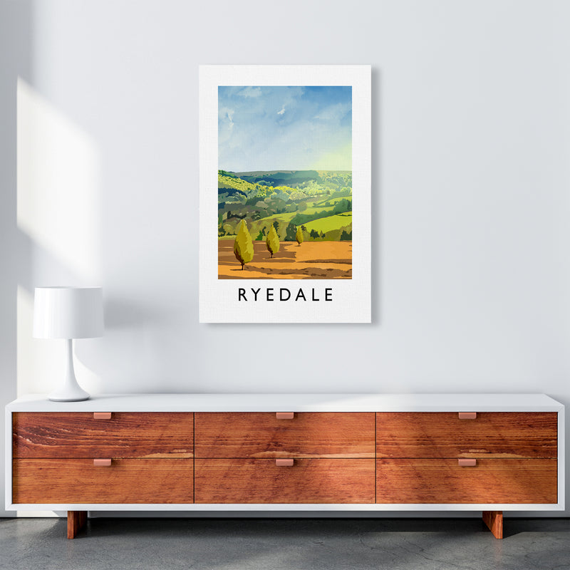 Ryedale portrait Travel Art Print by Richard O'Neill A1 Canvas