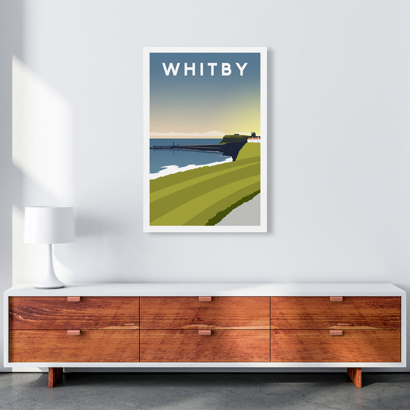 Whitby 5 portrait Travel Art Print by Richard O'Neill A1 Canvas