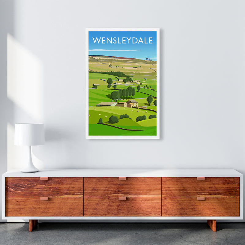 Wensleydale 3 portrait Travel Art Print by Richard O'Neill A1 Canvas