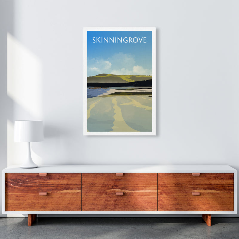 Skinningrove 2 Portrait Travel Art Print by Richard O'Neill A1 Canvas