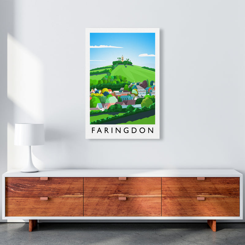 Faringdon Portrait Travel Art Print by Richard O'Neill A1 Canvas