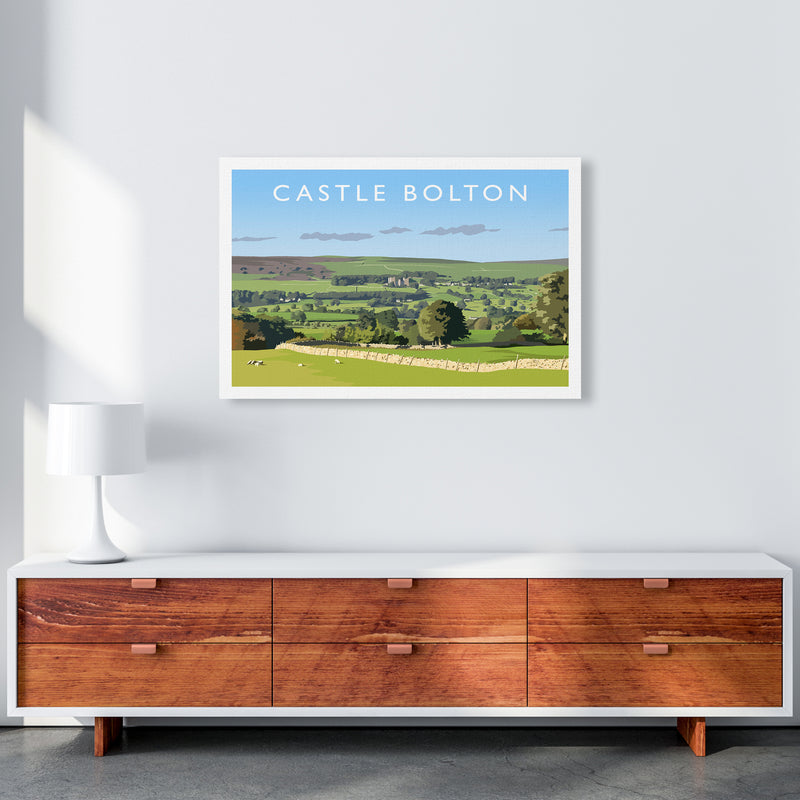 Castle Bolton Travel Art Print by Richard O'Neill A1 Canvas