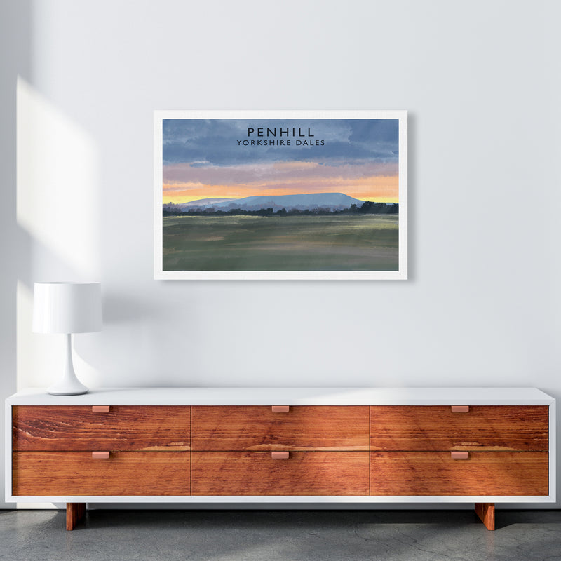 Penhill 3 Travel Art Print by Richard O'Neill A1 Canvas