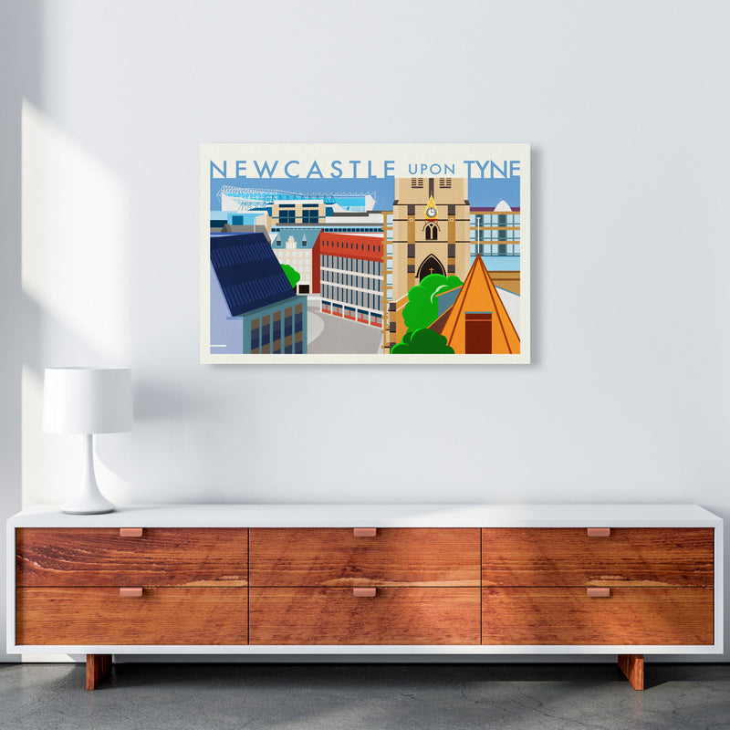 Newcastle upon Tyne 2 (Day) landscape Travel Art Print by Richard O'Neill A1 Canvas