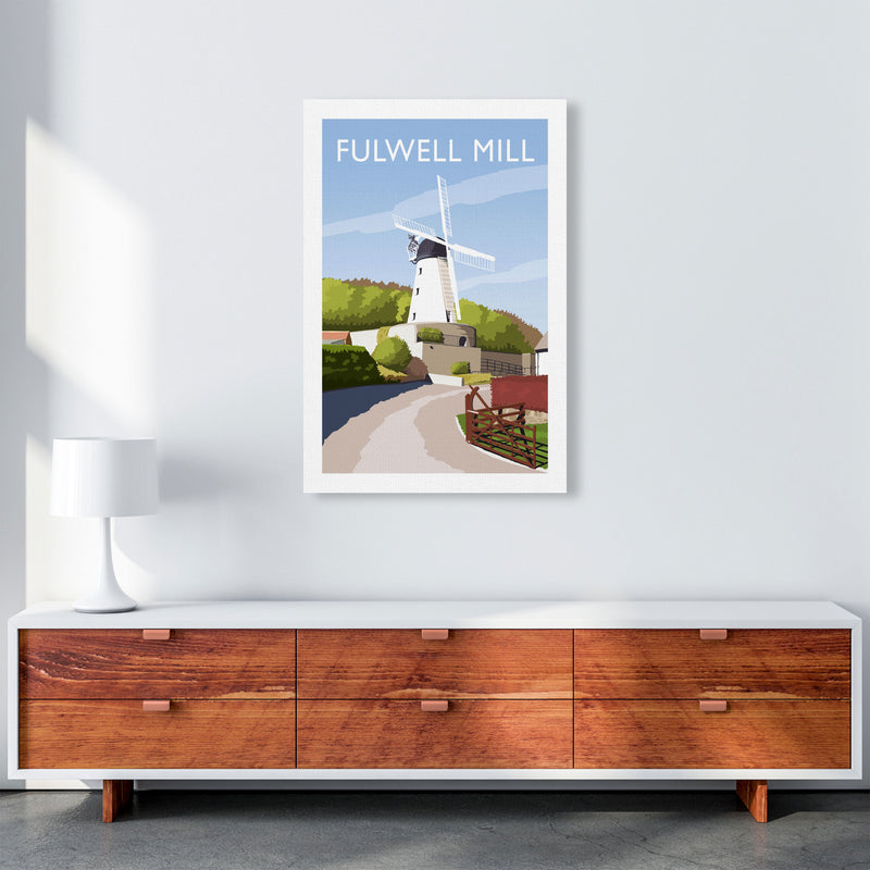 Fulwell Mill Travel Art Print by Richard O'Neill A1 Canvas