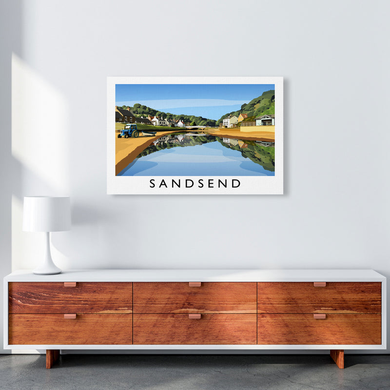 Sandsend 5 Travel Art Print by Richard O'Neill A1 Canvas