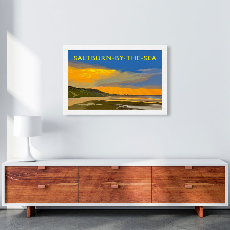 Saltburn-By-The-Sea 4 Travel Art Print by Richard O'Neill A1 Canvas