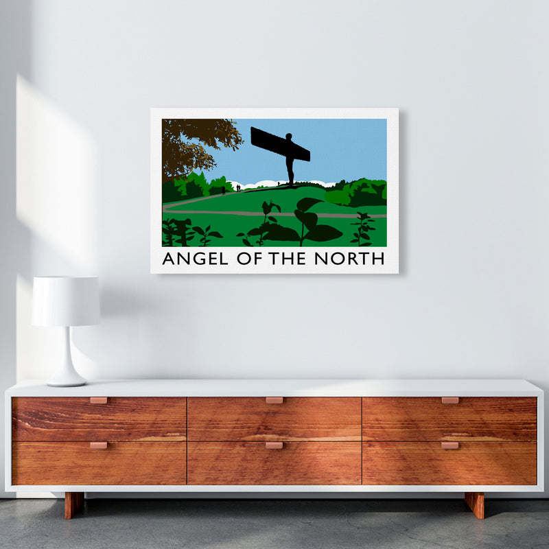 Angel of The North Landscape Framed Digital Art Print by Richard O'Neill A1 Canvas