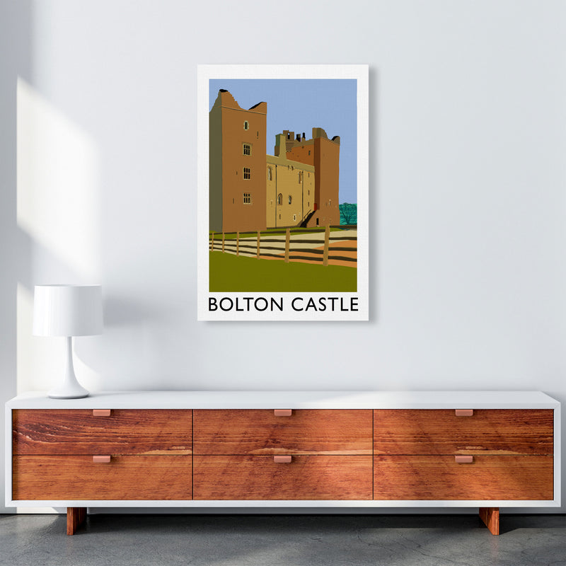 Bolton Castle Framed Digital Art Print by Richard O'Neill A1 Canvas