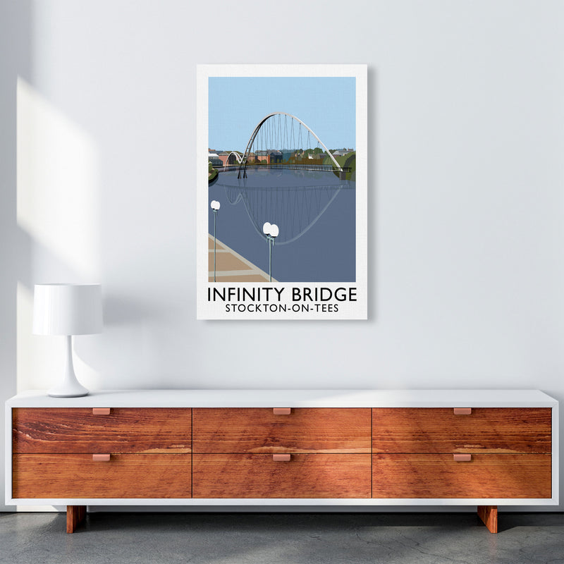 Infinity Bridge Stockton-On-Tees Art Print by Richard O'Neill A1 Canvas