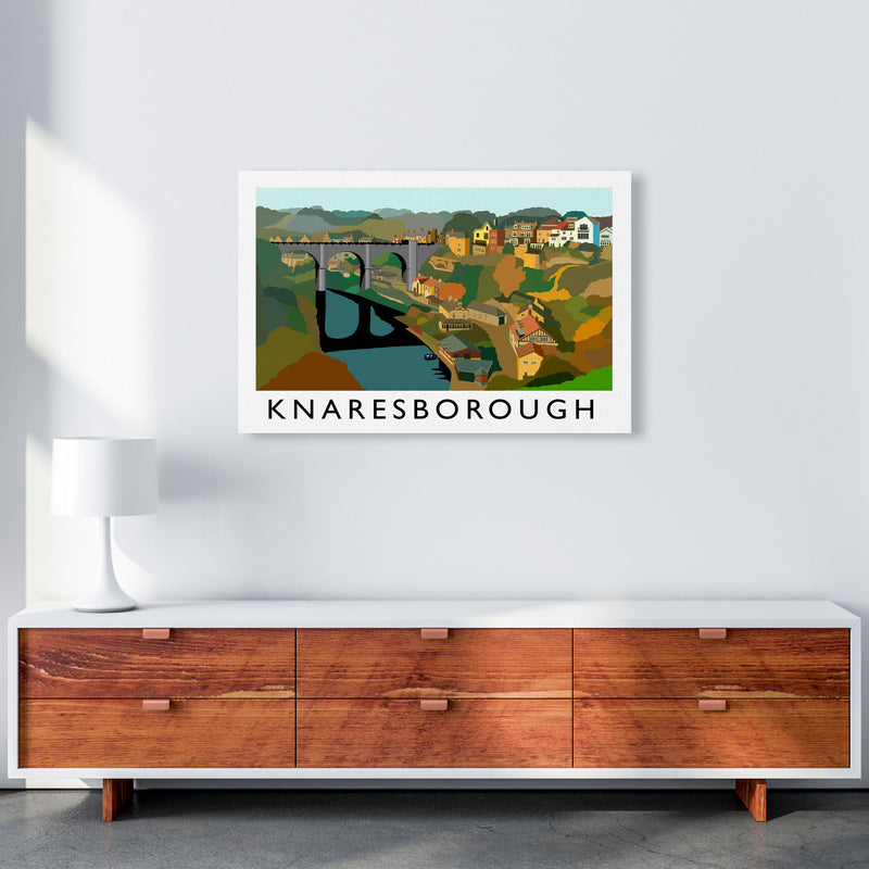 Knaresborough Framed Digital Art Print by Richard O'Neill A1 Canvas