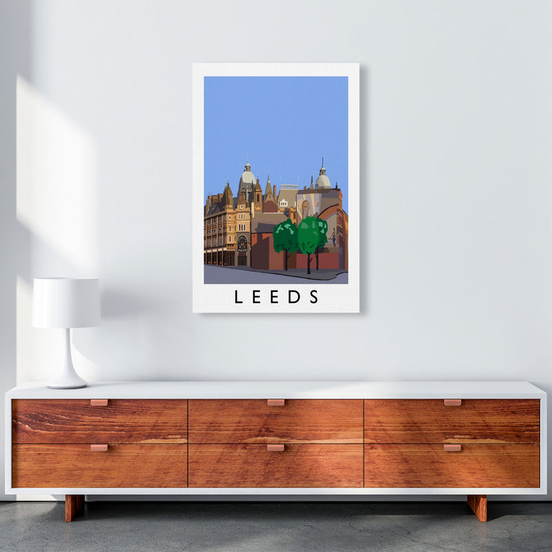 Leeds by Richard O'Neill Yorkshire Art Print, Vintage Travel Poster A1 Canvas