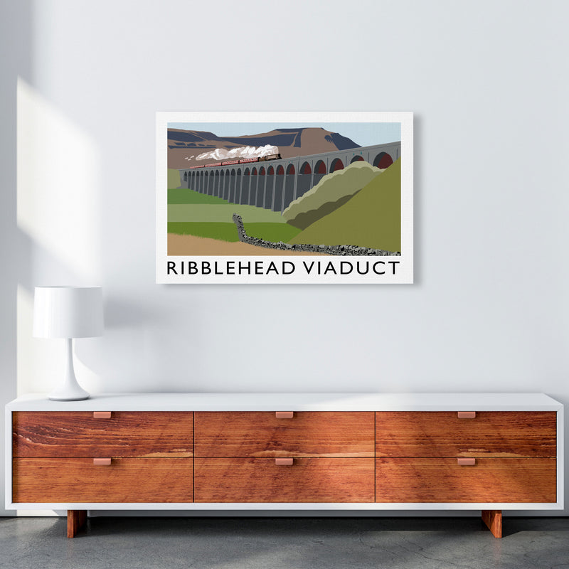 Ribblehead Viaduct Art Print by Richard O'Neill A1 Canvas