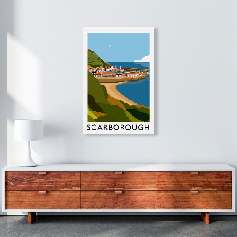 Scarborough Framed Digital Art Print by Richard O'Neill A1 Canvas