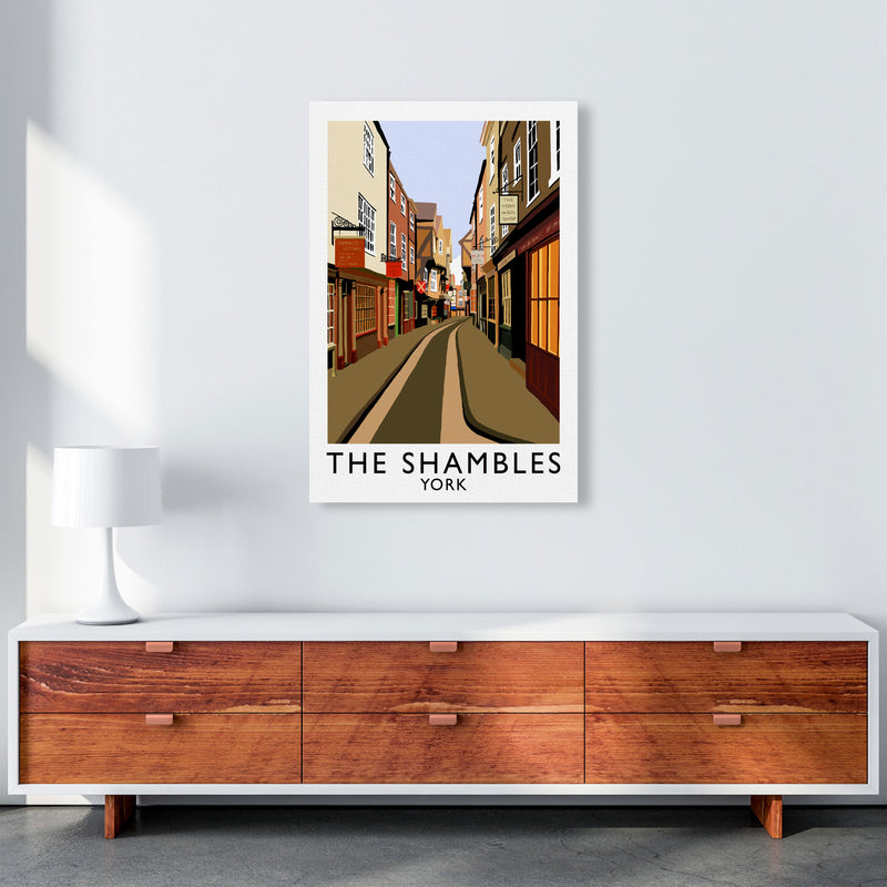 The Shambles York Framed Digital Art Print by Richard O'Neill A1 Canvas