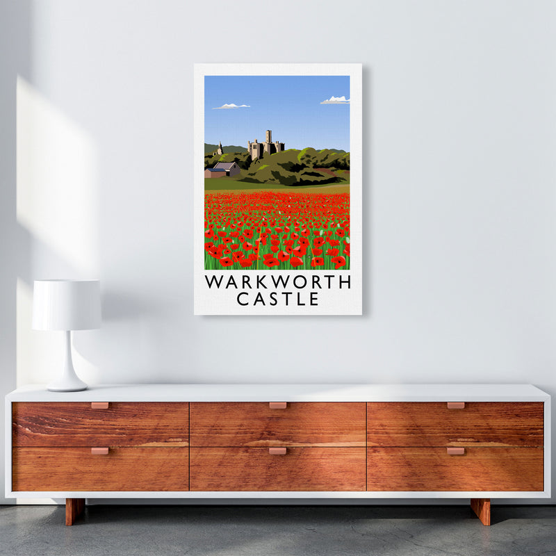 Warkworth Castle Art Print by Richard O'Neill A1 Canvas