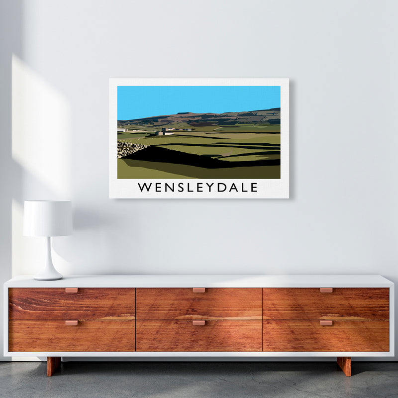 Wensleydale by Richard O'Neill Yorkshire Art Print, Vintage Travel Poster A1 Canvas