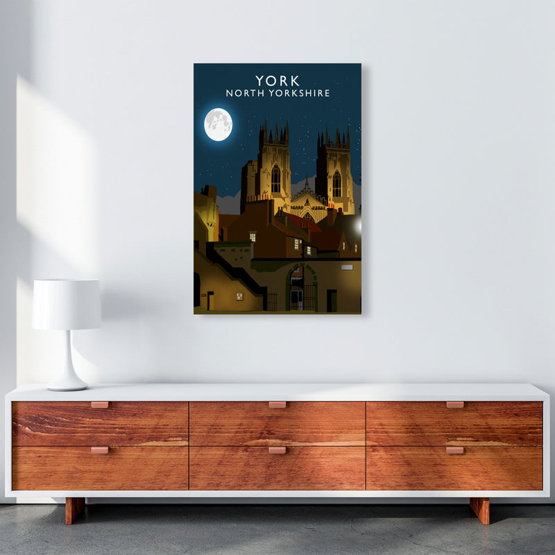 York by Richard O'Neill Yorkshire Art Print, Vintage Travel Poster A1 Canvas