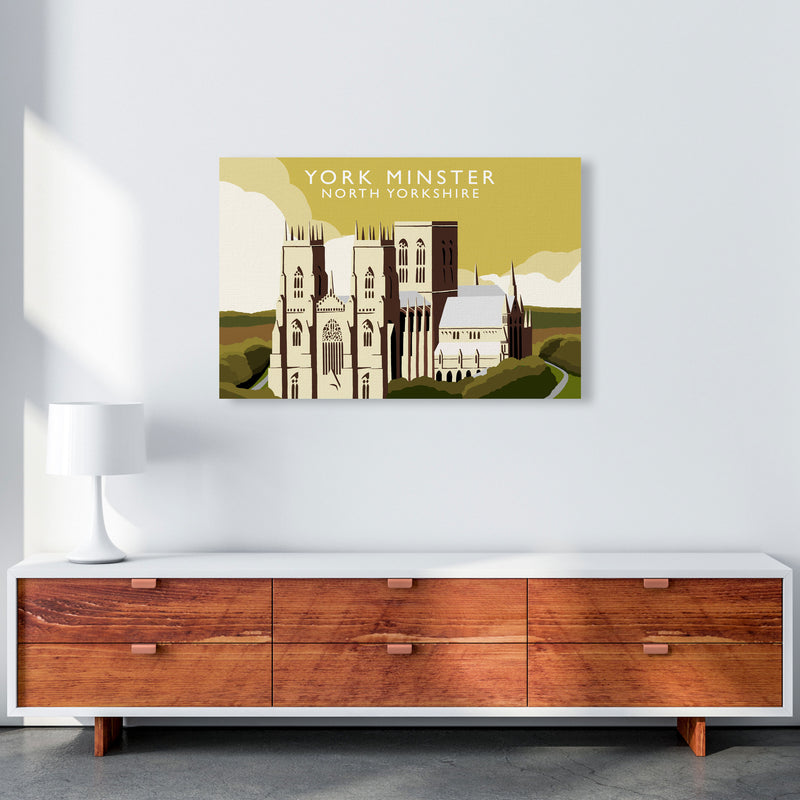 York Minster by Richard O'Neill Yorkshire Art Print, Vintage Travel Poster A1 Canvas