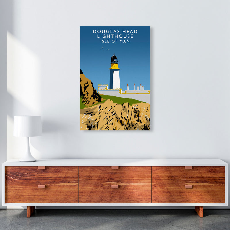Douglas Head Lighthouse Isle of Man Framed Art Print by Richard O'Neill A1 Canvas