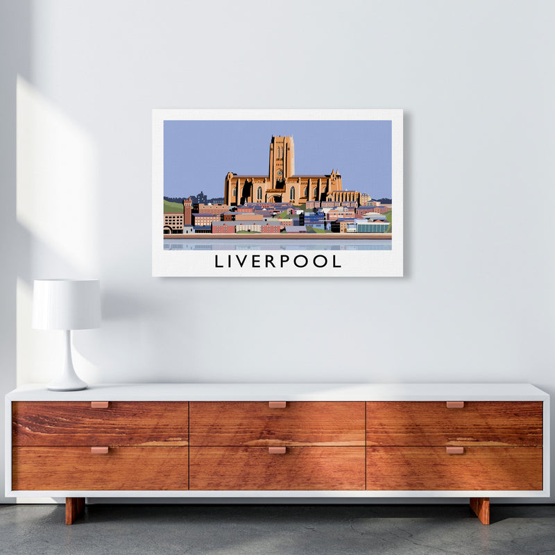 Liverpool Framed Digital Art Print by Richard O'Neill A1 Canvas