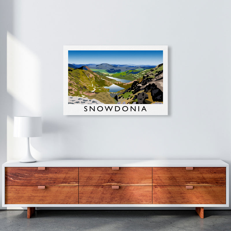Snowdonia Framed Digital Art Print by Richard O'Neill A1 Canvas