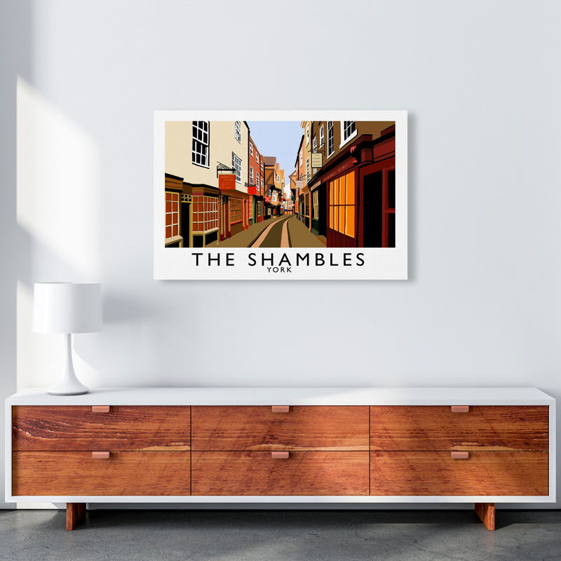 The Shambles by Richard O'Neill Yorkshire Art Print, Vintage Travel Poster A1 Canvas