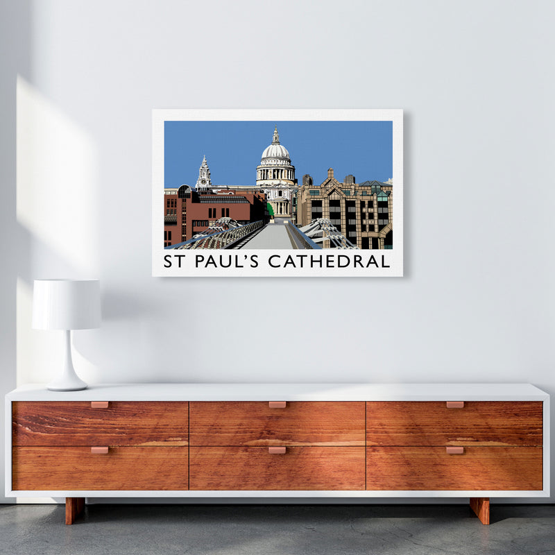 St Pauls Cathedral (Landscape) by Richard O'Neill A1 Canvas