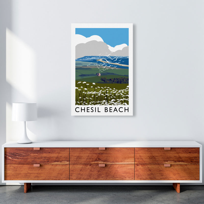 Chesil Beach by Richard O'Neill A1 Canvas