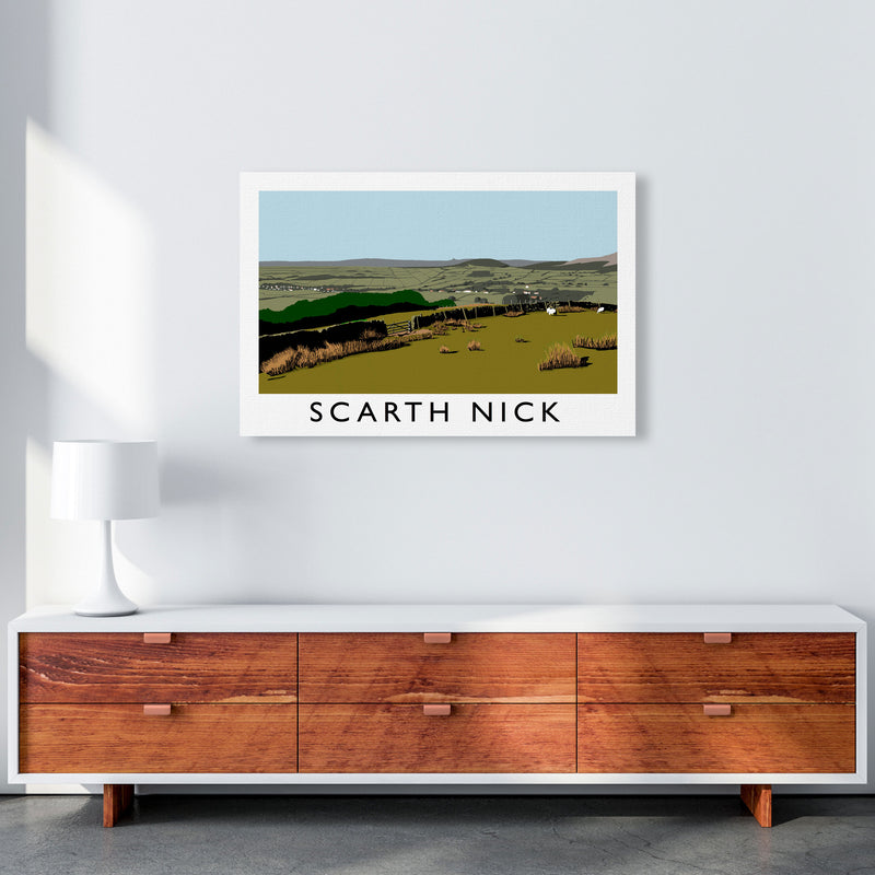 Scarth Nick by Richard O'Neill Yorkshire Art Print, Vintage Travel Poster A1 Canvas