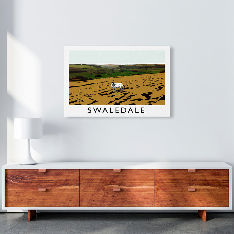 Swaledale by Richard O'Neill Yorkshire Art Print, Vintage Travel Poster A1 Canvas