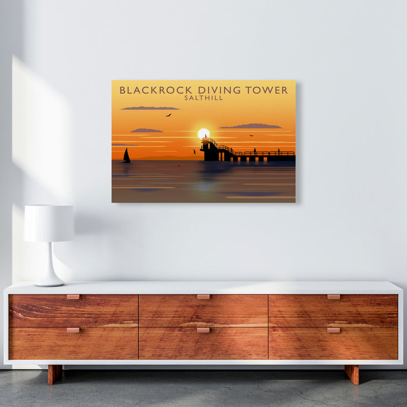 Blackrock Diving Tower (Sunset) (Landscape) by Richard O'Neill A1 Canvas