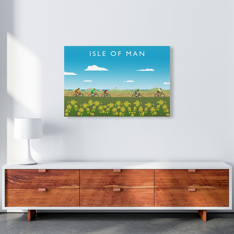 Isle Of Man Cycling (Landscape) by Richard O'Neill A1 Canvas
