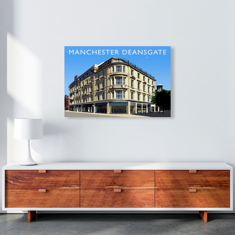 Manchester Deansgate (Landscape) by Richard O'Neill A1 Canvas