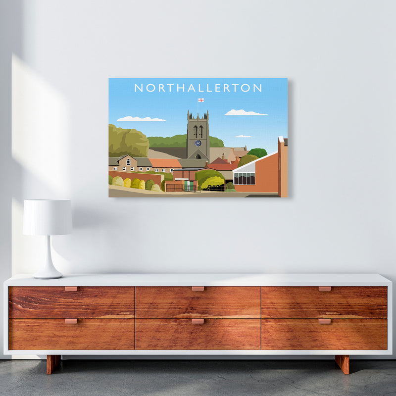 Northallerton (Landscape) by Richard O'Neill Yorkshire Art Print, Travel Poster A1 Canvas