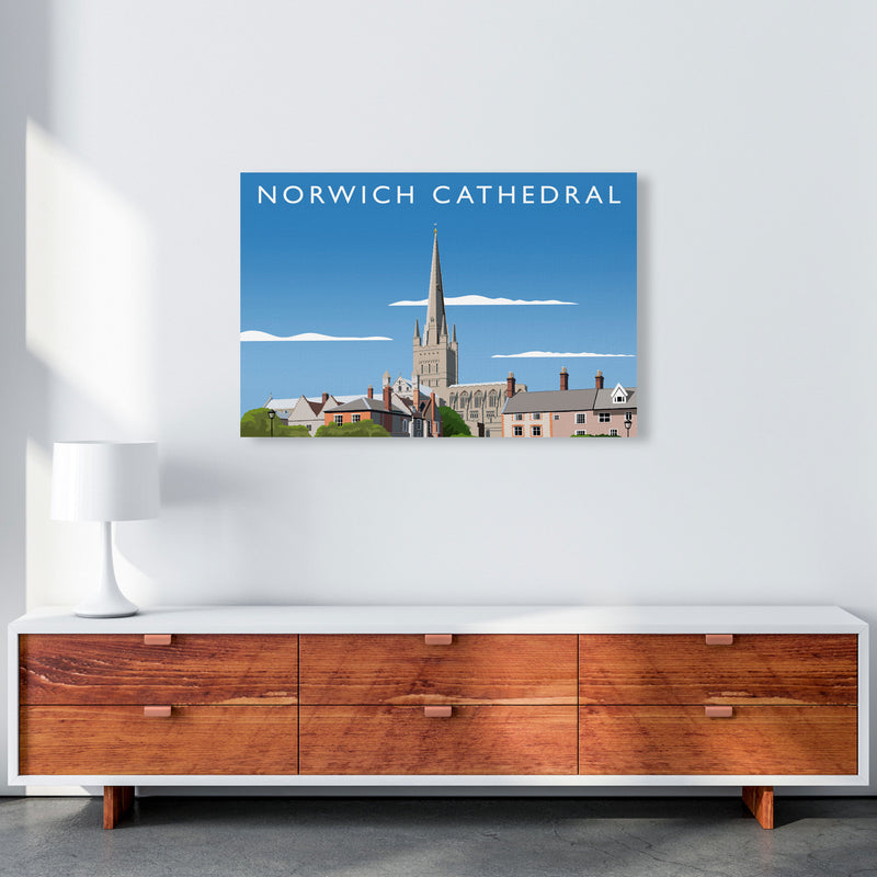 Norwich Cathedral Art Print by Richard O'Neill A1 Canvas